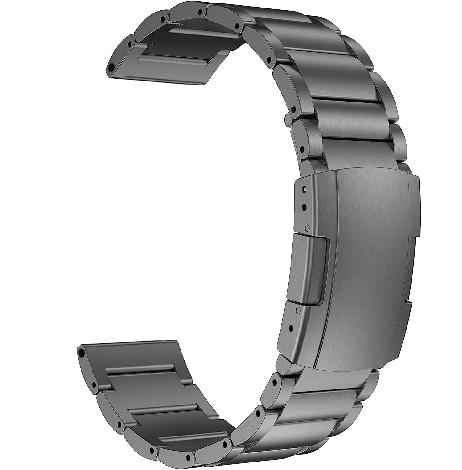Cinturino Titanio 20mm e 22mm, Bracciale a Maglie Leggero Universale