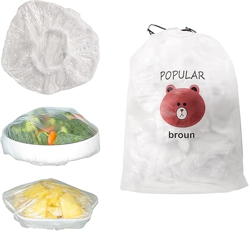 Bolsas de almacenamiento fresco, 300 fundas para alimentos, fundas elásticas reutilizables para almacenamiento de alimentos, sellado de plástico,