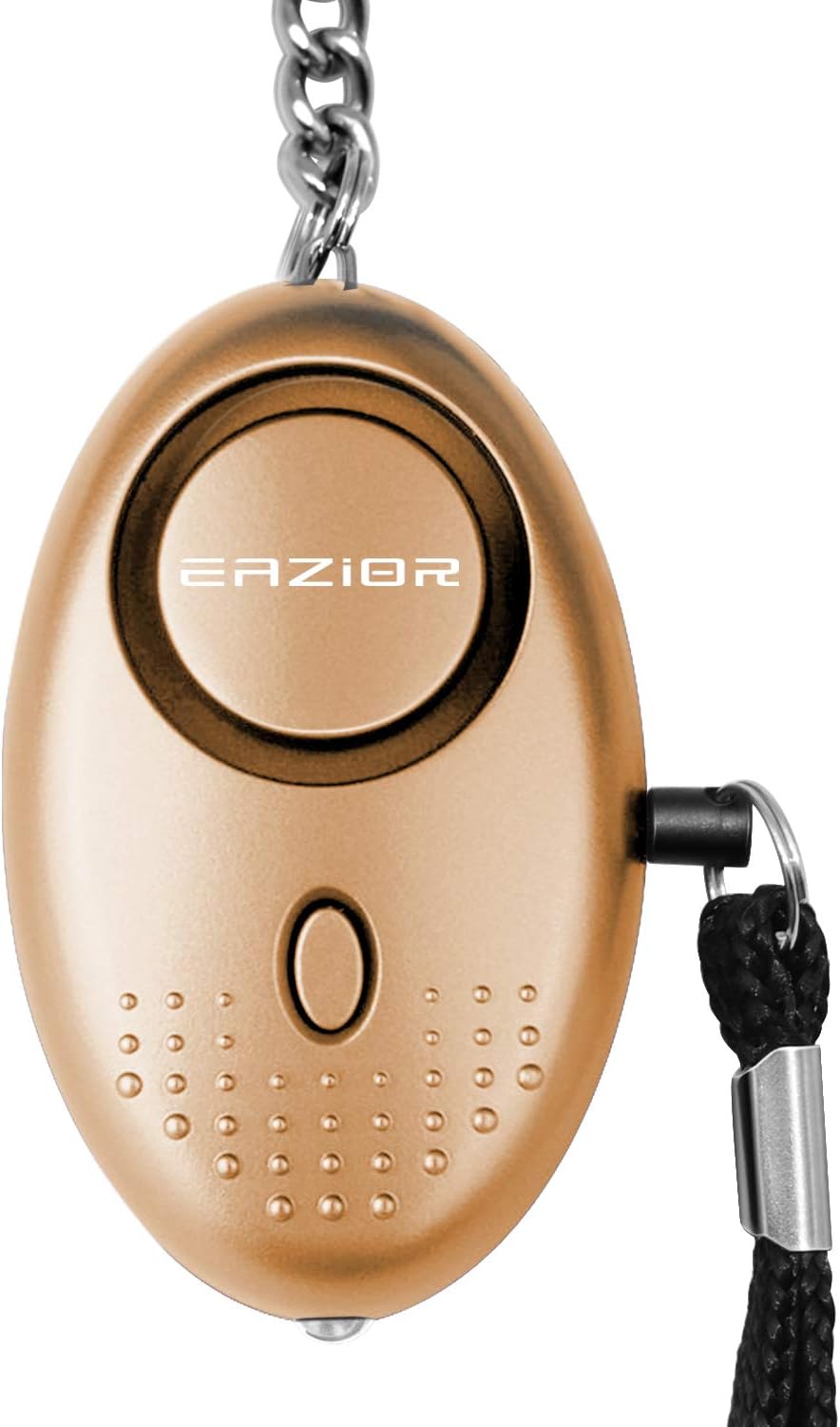 Personal Security Alarm, Mini Staff Panic Attack Safety Alarm with Torch for Women, Kids, Night Worker - Anti-theft (Gold)