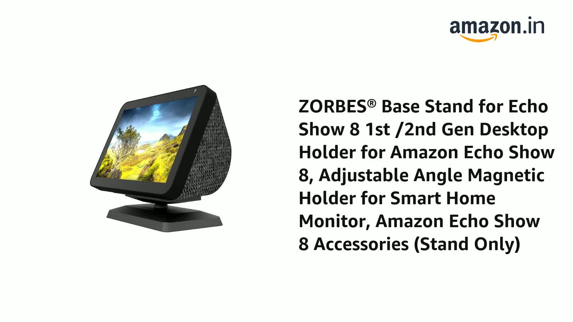 Amazon Echo Show 8 別売純正スタンドセット Base Stand for Echo Show 8 1st /2nd Gen Desktop Holder for Amazon