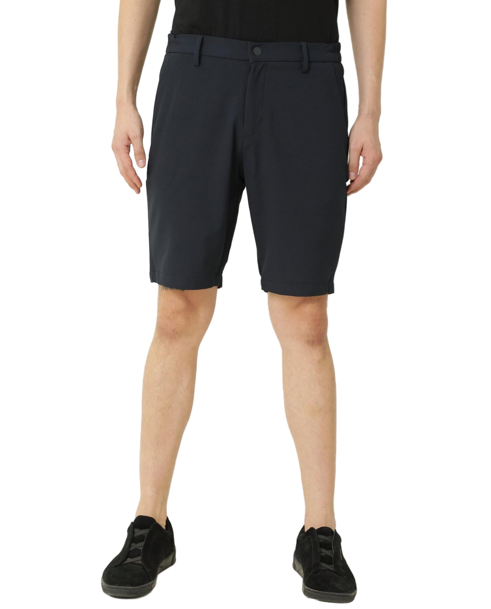 rare rabbit Men's Trip Relaxed Solid Polyester Mid-Rise Knee Length Short-picture-24
