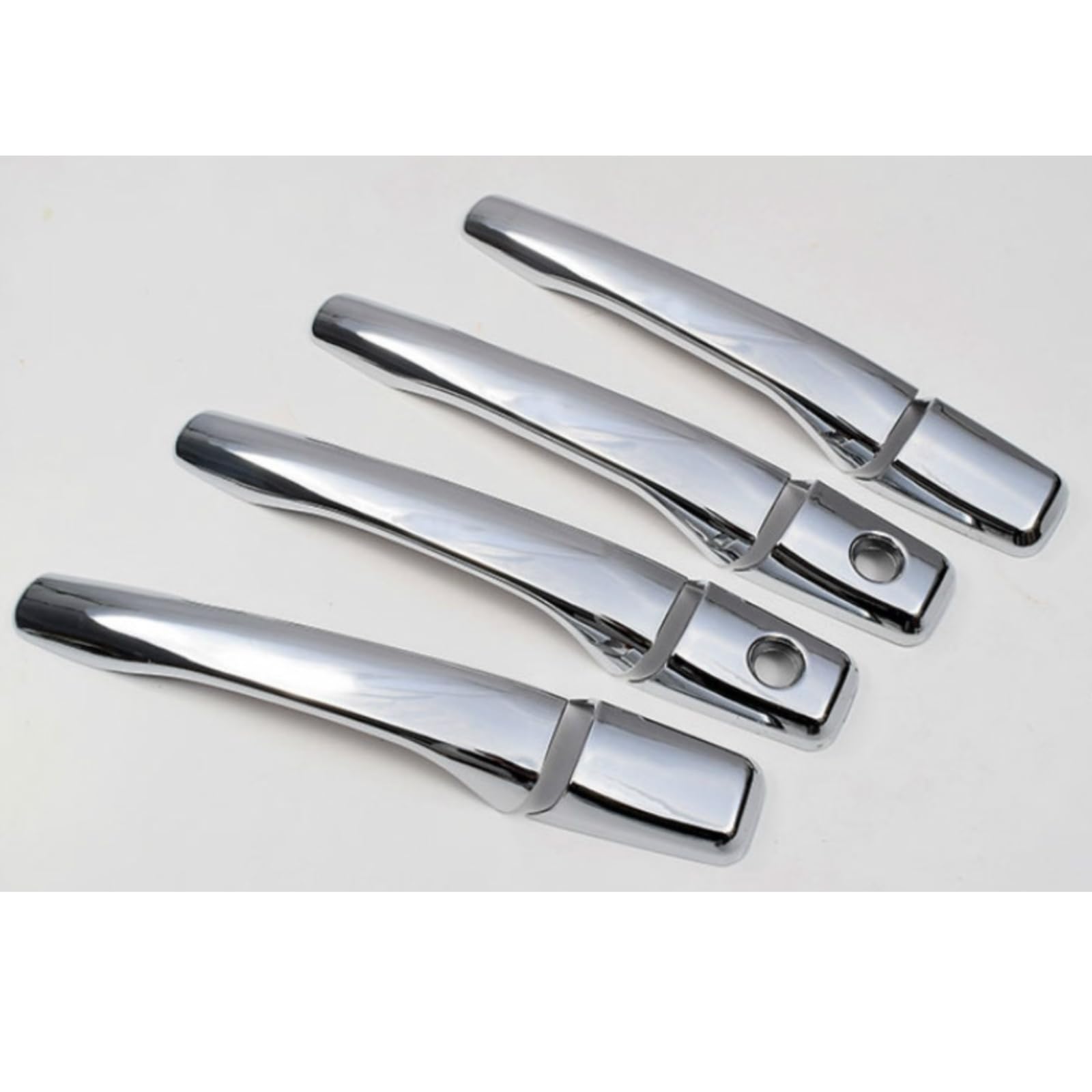 Couvercle de poignée ABS chromé compatible avec Mitsubishi 380 2005-2008 à 2 trous de clé