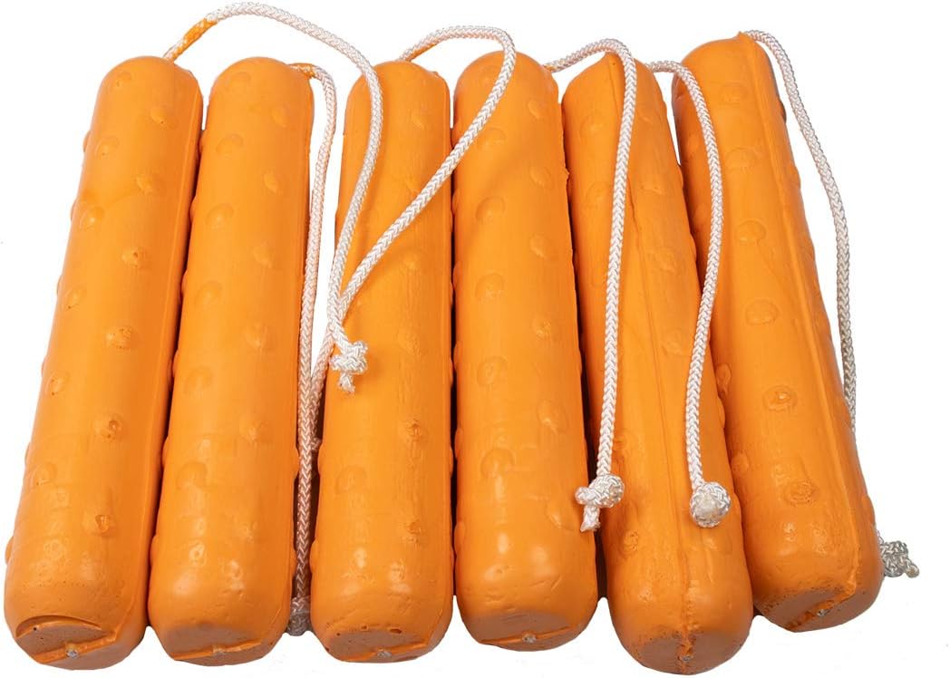 Super Hunting Dog Training Dummy - 2 Inch (6 PACK, Orange)