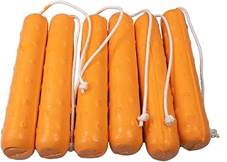 Dokken Super Hunting Dog Training Dummy - 2 Inch (6 PACK, Orange)