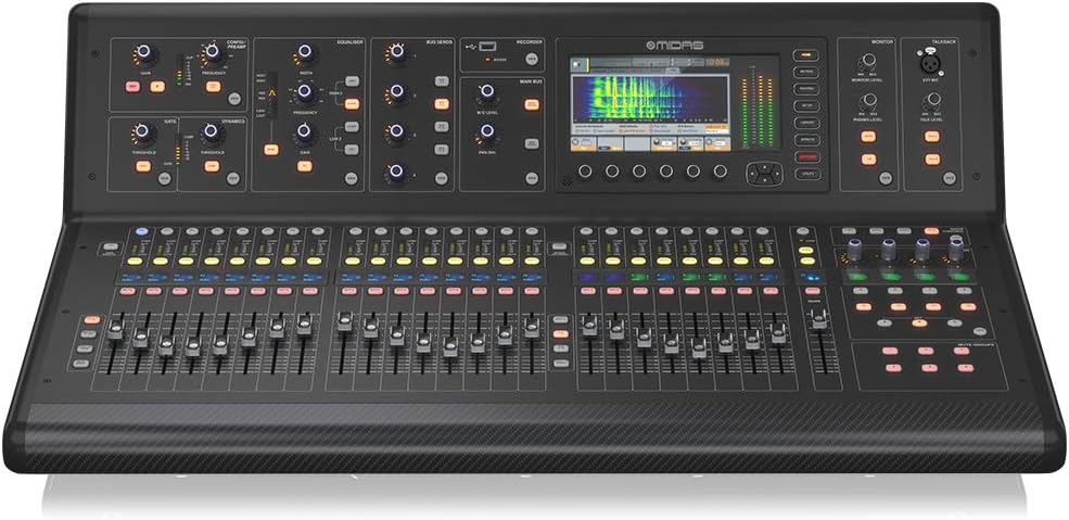 Midas M32 LIVE Digital Console for Live and Studio with 40 Input Channels, 32 Midas PRO Microphone Preamplifiers and 25 Mix Buses and Live Multitrack Recording