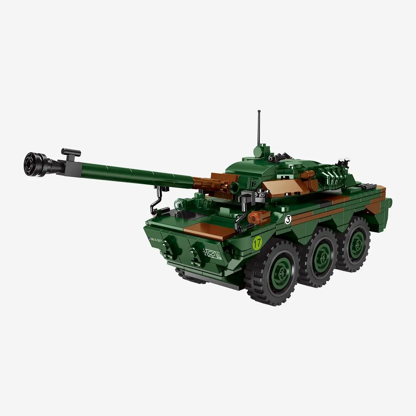 BlueBrixx AMX-10 RC Spähpanzer France, 580 Clamping Blocks, Wheel Armour