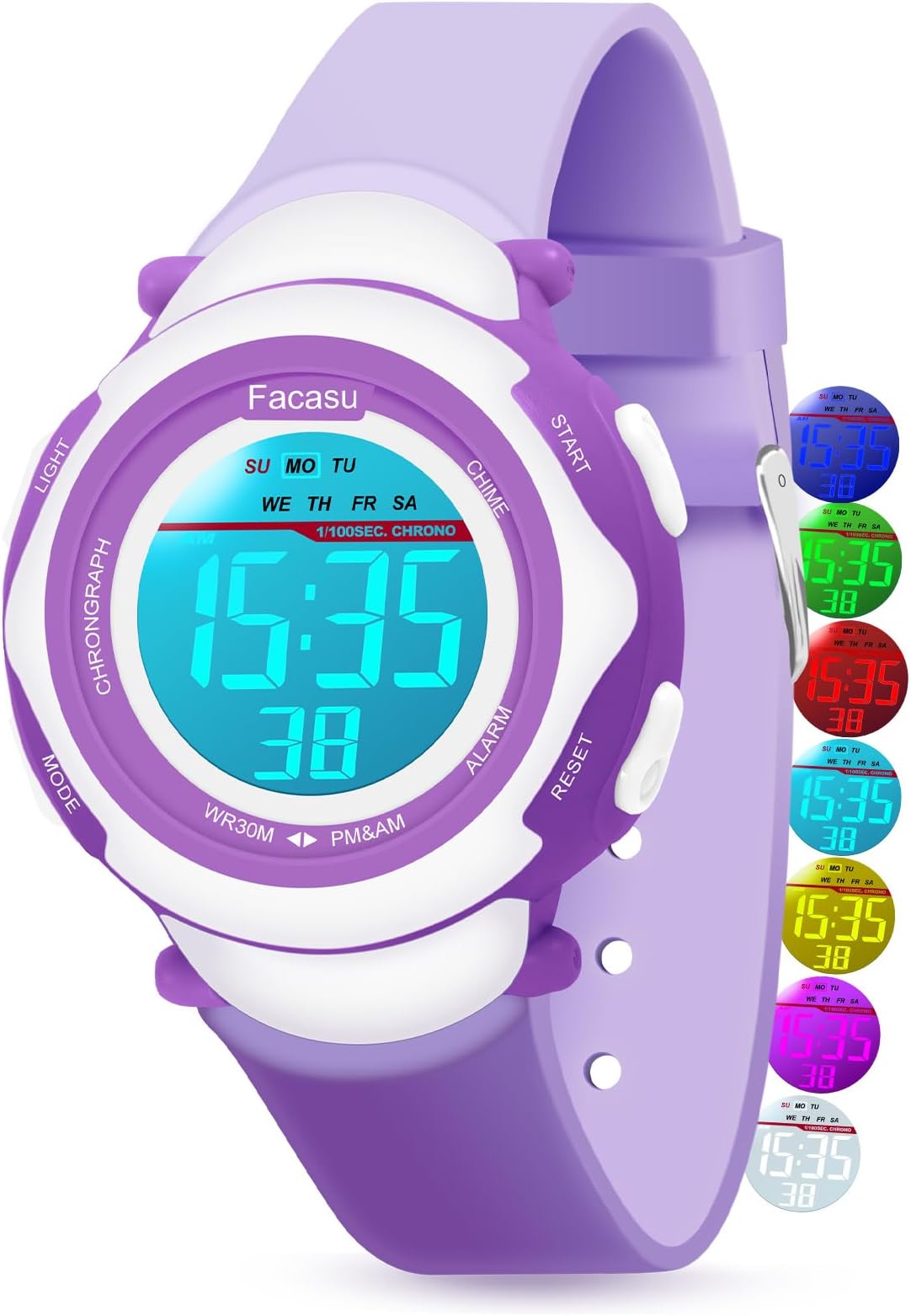 Kids Digital Watch for Girls Boys,Children's Waterproof Light Watch