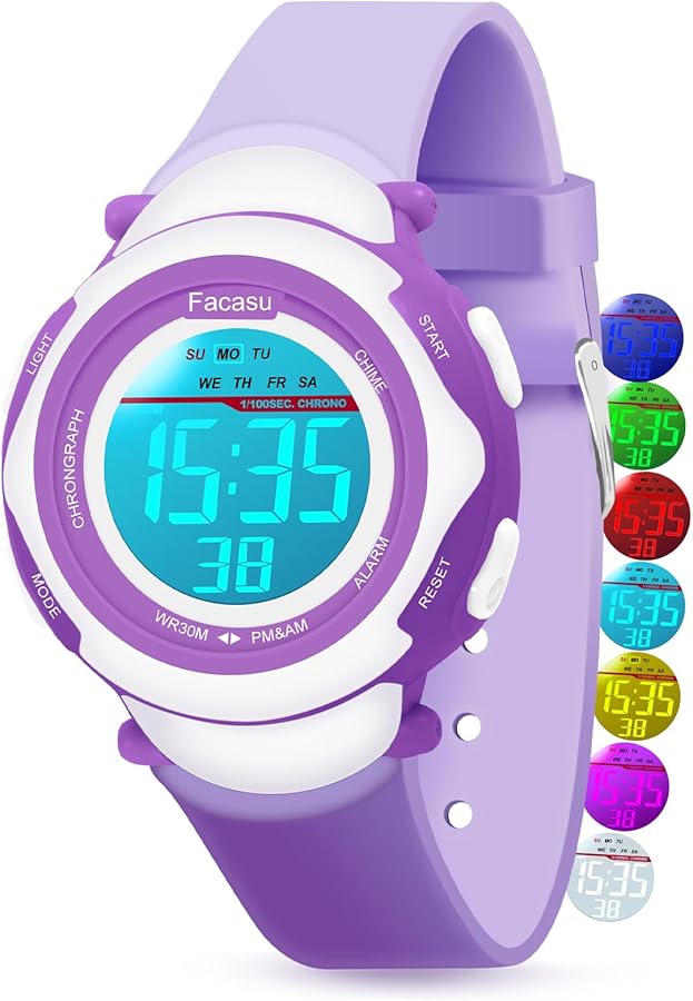 Orologio Per Bambini Sport LED Orologi Digali Cinturino In - Foto 12