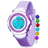 Kids Digital Watch for Girls Boys,Children's Waterproof Colorful Light UP Outdoor Sport Watch with Stopwatch Alarm-Kids Gifts for Girls Boys