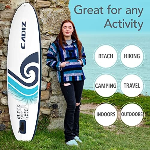 OUTDOOR WORLD BE ACTIVE Chido Baja Mexican Hoodie (Cool Blue Mix, Medium)