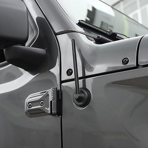 Miniatura 9 de KSaAuto Antena corta para Jeep Wrangler 2007-2023, accesorios JK JL Unlimited Gladiator Accessories JT, antena de radio Jeep JK JL de 6.5 pulgadas