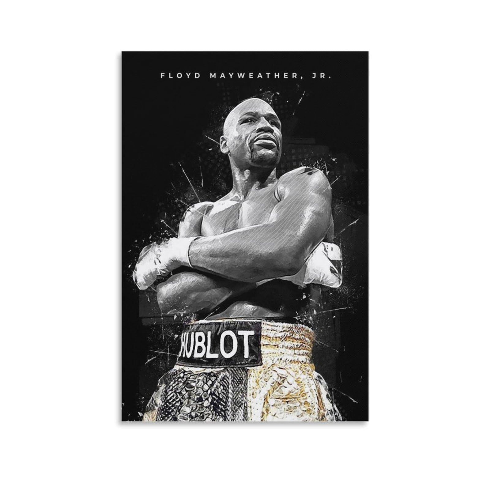 レア　メイウェザー　アートパネル　キャンバスアート　ボクシング　RIZIN Amazon.co.jp: ボクサー フロイド・メイウェザー・ジュニアa