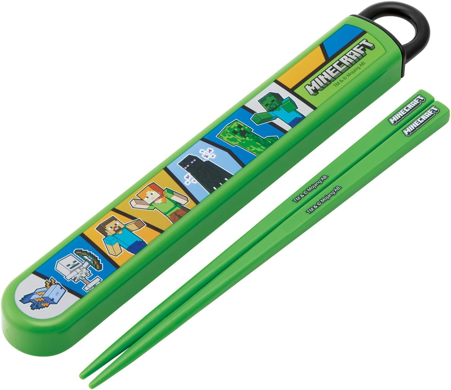 マインクラフト箸箱セット使ってみた！開けやすさ＆抗菌でランチが快適に