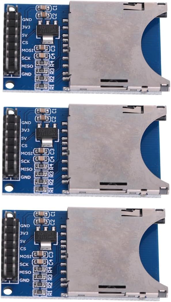 Amazon.com: VKLSVAN 3PCS SD Card Reader/Writer Module MCU SPI Interface ...