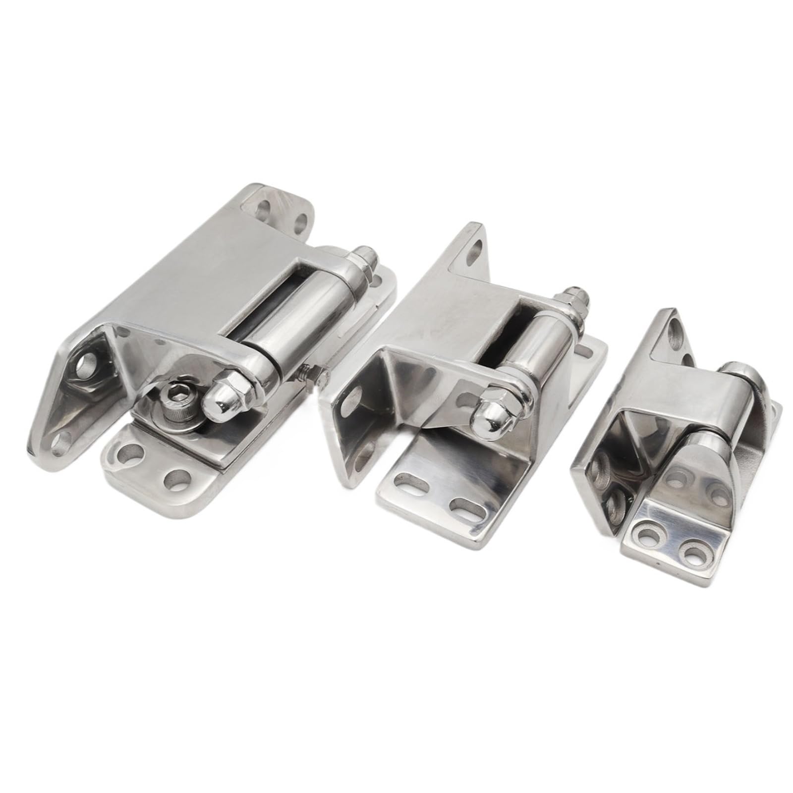 Iykqhwupyp Stainless Steel Hinge Cold Storage Door Heavy-Duty Corner Leaf 180 Degree Ht074 1Pcs(Ht074-3不锈钢)