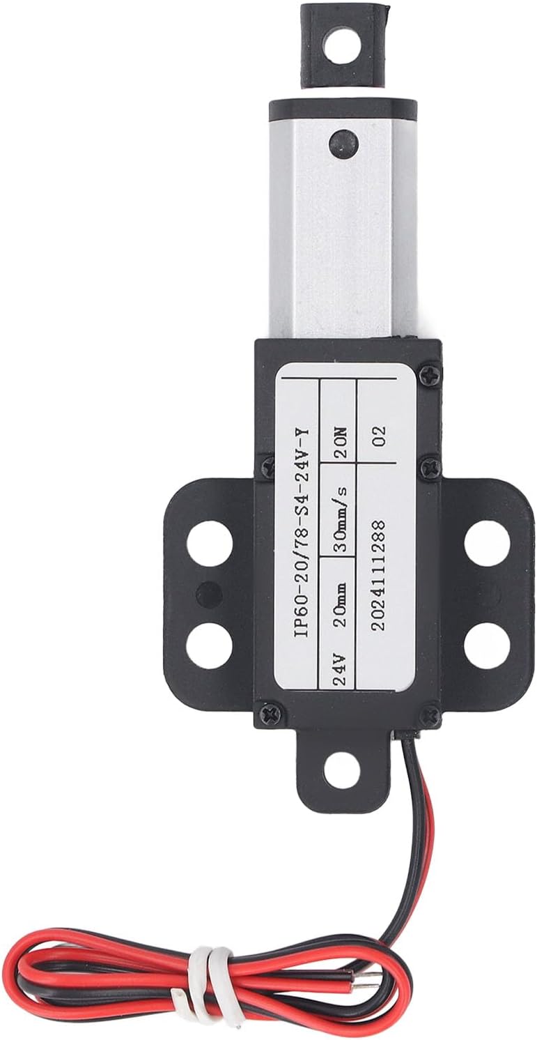 Mini Electric Linear Actuator 24V 20mm Stroke Linear Actuator Electric Push Rod Robust Construction for Machinery Automation Robotic Arms