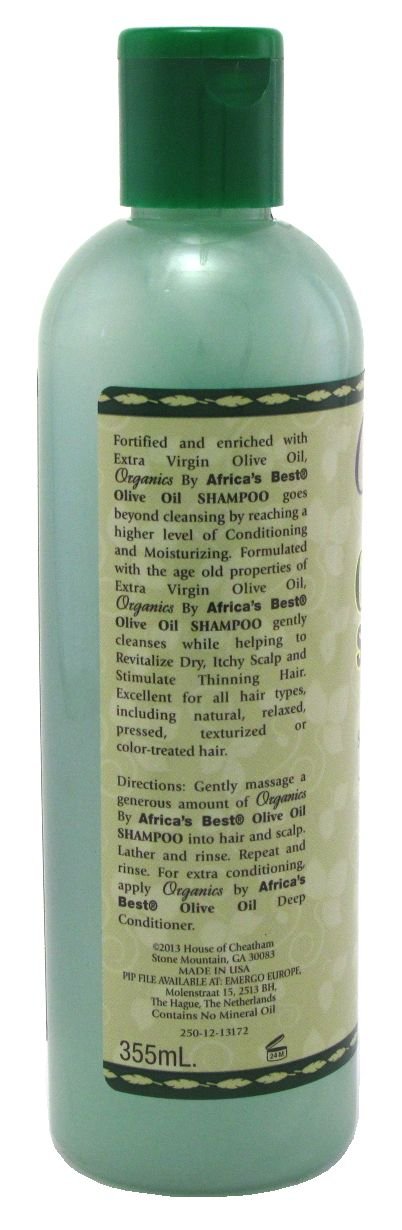 Africas Best Shampoo Orig Olive Oil 12 Ounce (354ml) (3 Pack)
