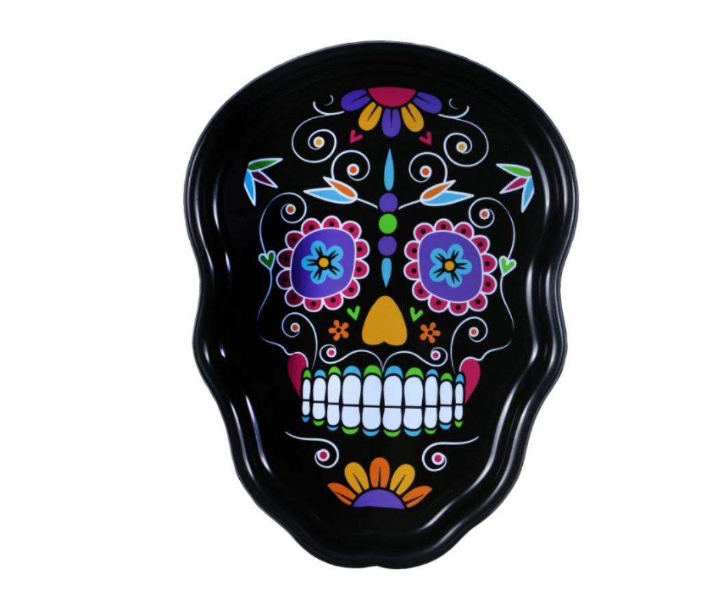 Halloween Themed Day of the Dead Printed Bowls, 12x4.25 in.