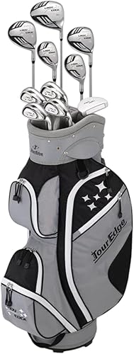 Tour Edge Women's Lady Edge 16-Piece Complete Golf Set with Cart Bag, New
