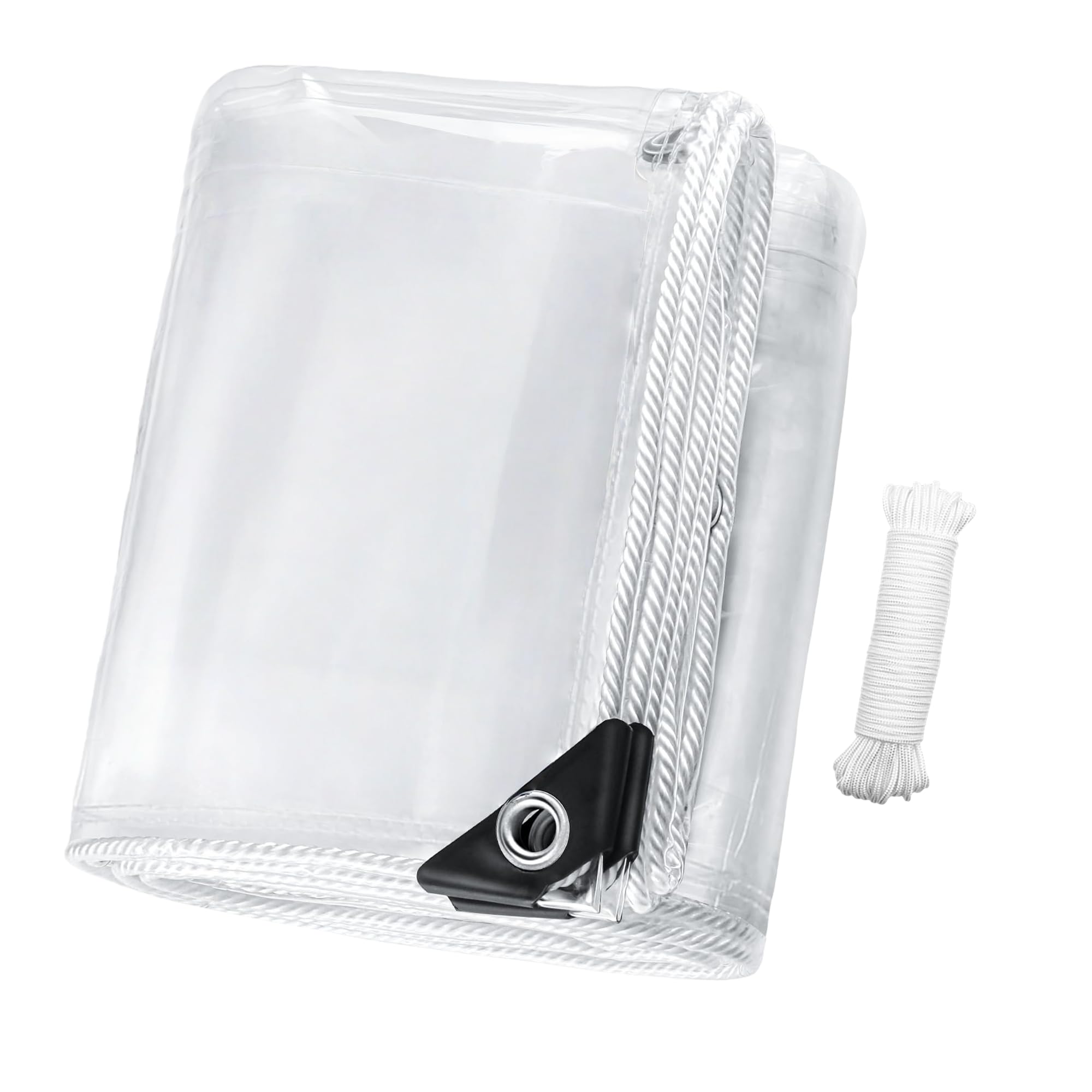 Toldo transparente de exterior para proteger plantas de la lluvia en terrazas