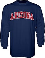 Vista 6 de Blue 84 NCAA Camiseta de Manga Larga para Hombre con Diseño Arqueado en Colores del Equipo