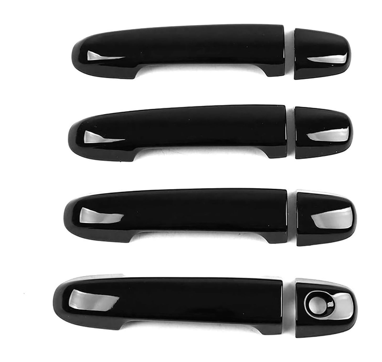 YSBVBLRMRV Car Outside Door Handle Cap for Subaru for Forester Single Hole Door Handle Trim Frame Exterior Modification Protector Anti-Scratch 2019-2024(Bright Black)