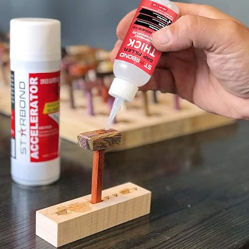 Miniatura 7 de STARBOND - Adhesivo de viscosidad grueso de 2000 CPS para carpintería carpintería modelos de pasatiempos fletting de tiro con arco grueso 45 onzas