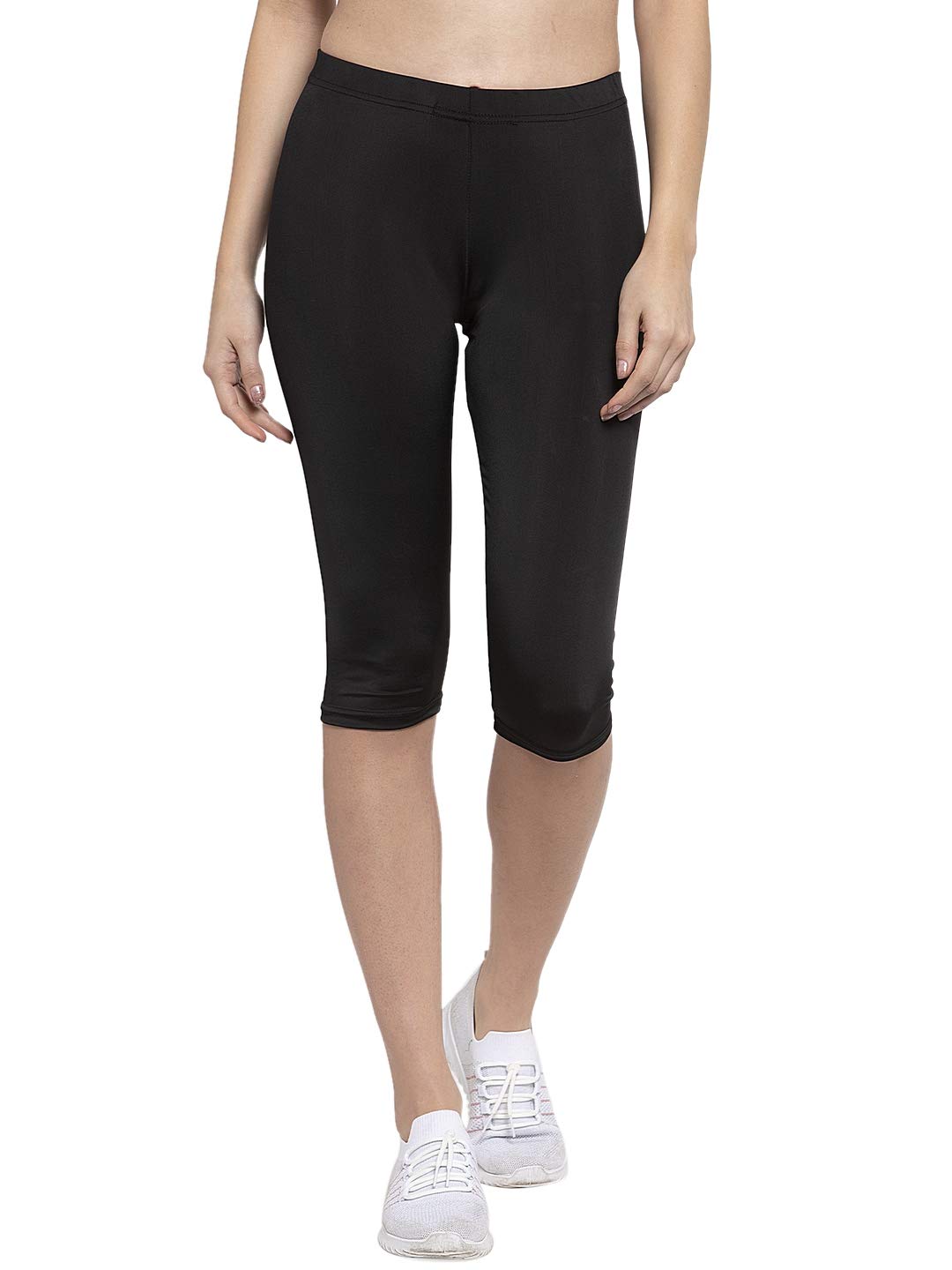 cukoo Solid Black Gym Pants/Yoga Pants/Leggings/Tights (Active Wear) for Women and Girls (80% Nylon 20% Spandex) (Comfort Fit) (Pants Only)-picture-50