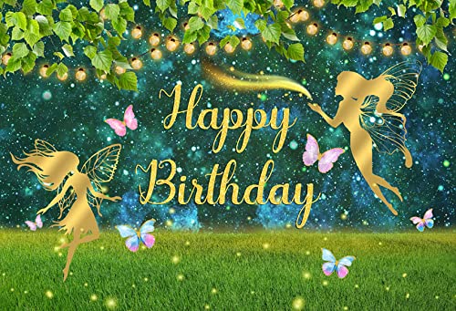 Tinkerbell Fairy Princess Kids Birthday Decoration - Theme Banner, Cake Topper, Latex Balloons