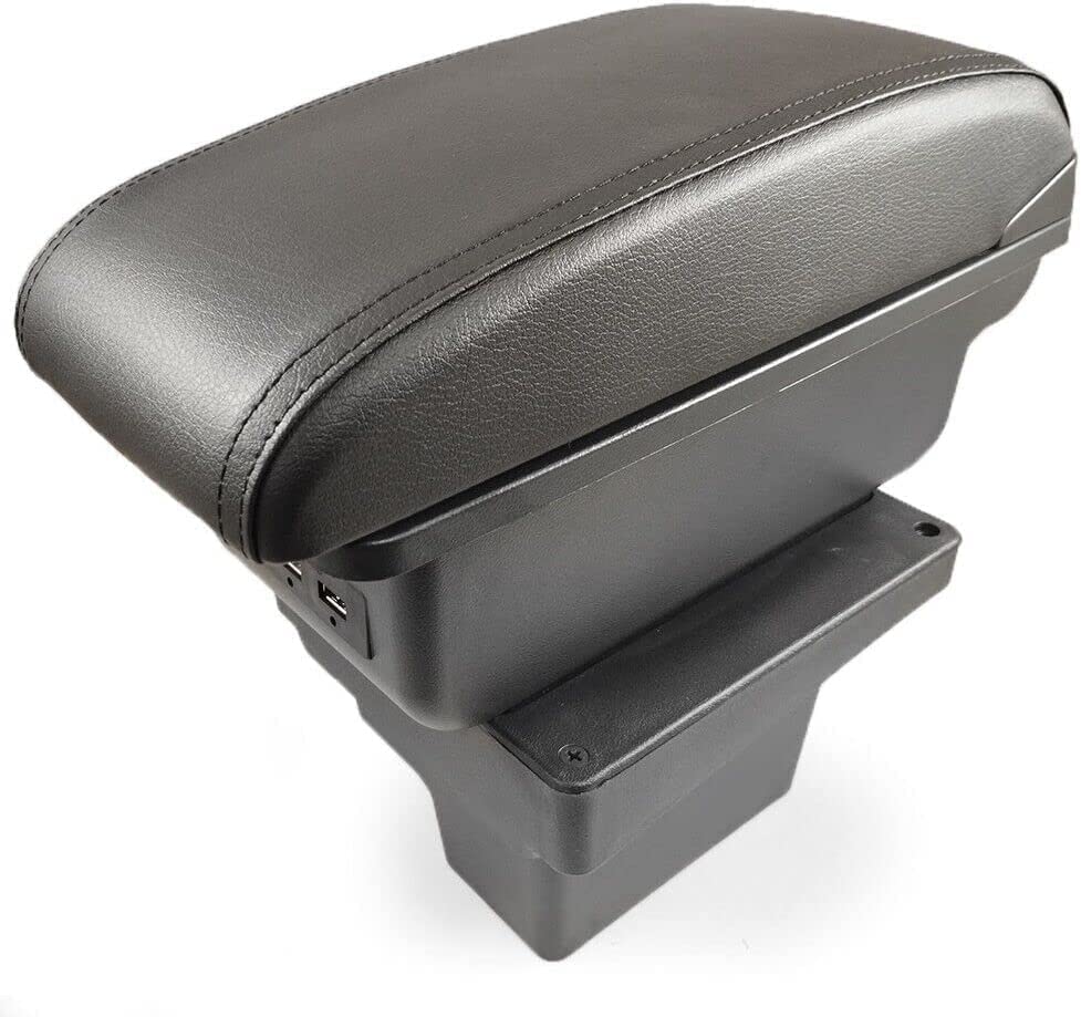 Auto Mittelarmlehne Für VW Tiguan 2009-2017 - Schwarz Leder Mit Getränkehalter