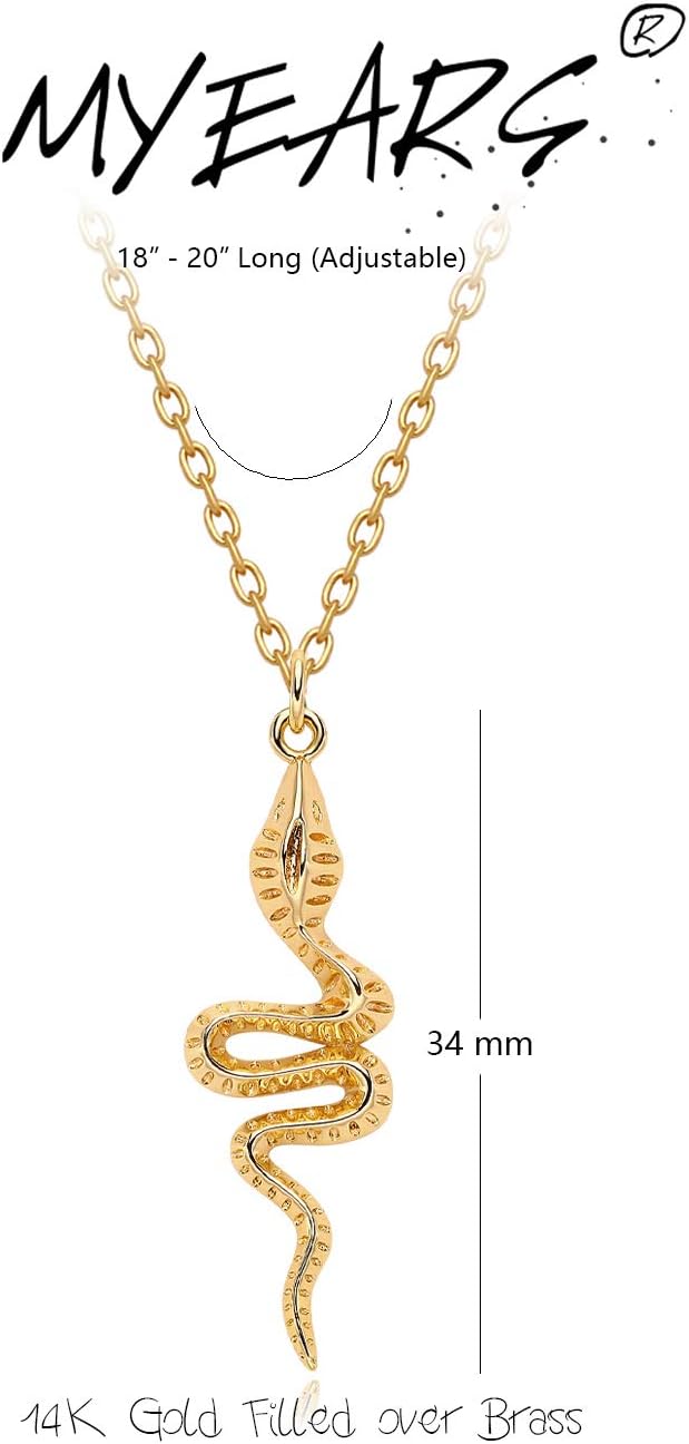 MYEARS Women Necklace Gold Pendant 14K Simple Dainty Chain Everyday Trendy Jewelry - Image 4