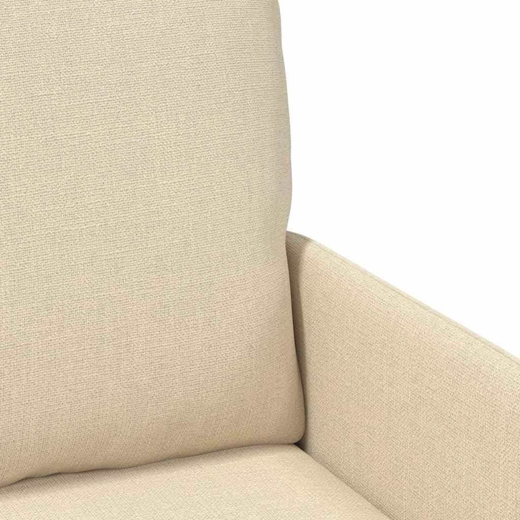 Sofá suave moderno de 110 cm de ancho de asiento color crema con cojín Bullnose, sofá de dos plazas de madera contrachapada y metal para salón, pasillo y dormitorio, diseño moderno
