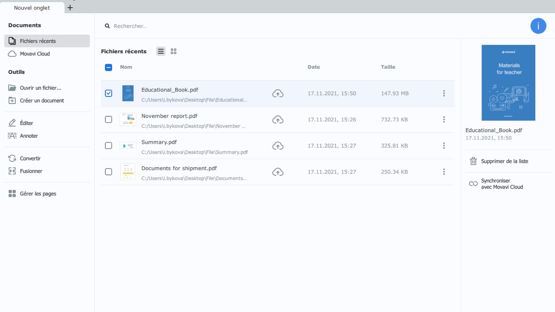 PDFChef by Movavi 2022 Commerciale 1 appareil PC Code d'activation email