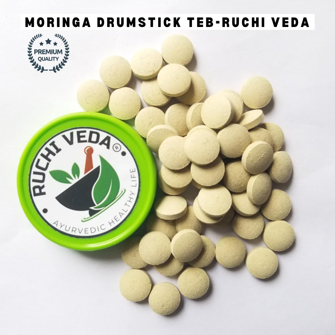 Moringa Drumstick Tablets (180 Tablets) | Natural Ayurvedic Supplement for Healthy Life — Amazon image 2