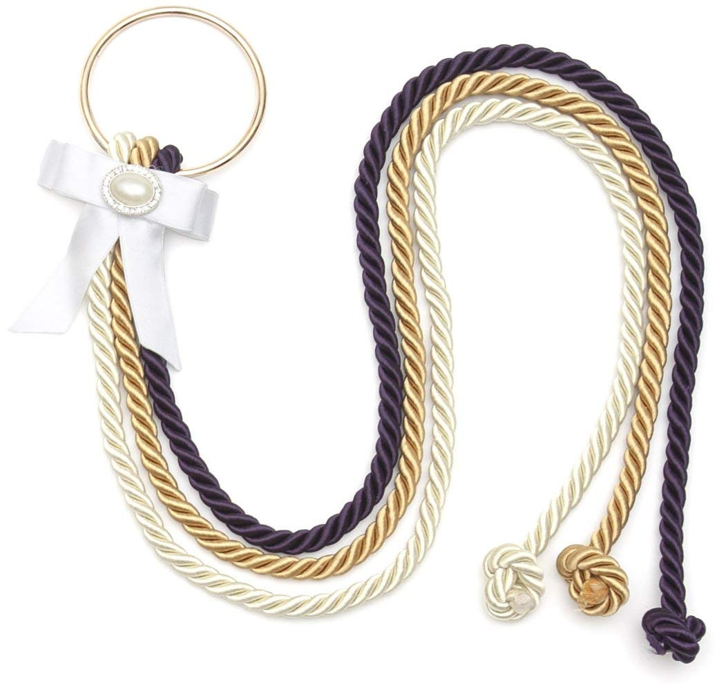 Trinity Braid Unity Wedding Knot KIT - Ceremony Unity Knot - God, Bride & Groom- Includes: (Brown, Beige, Gold) & More