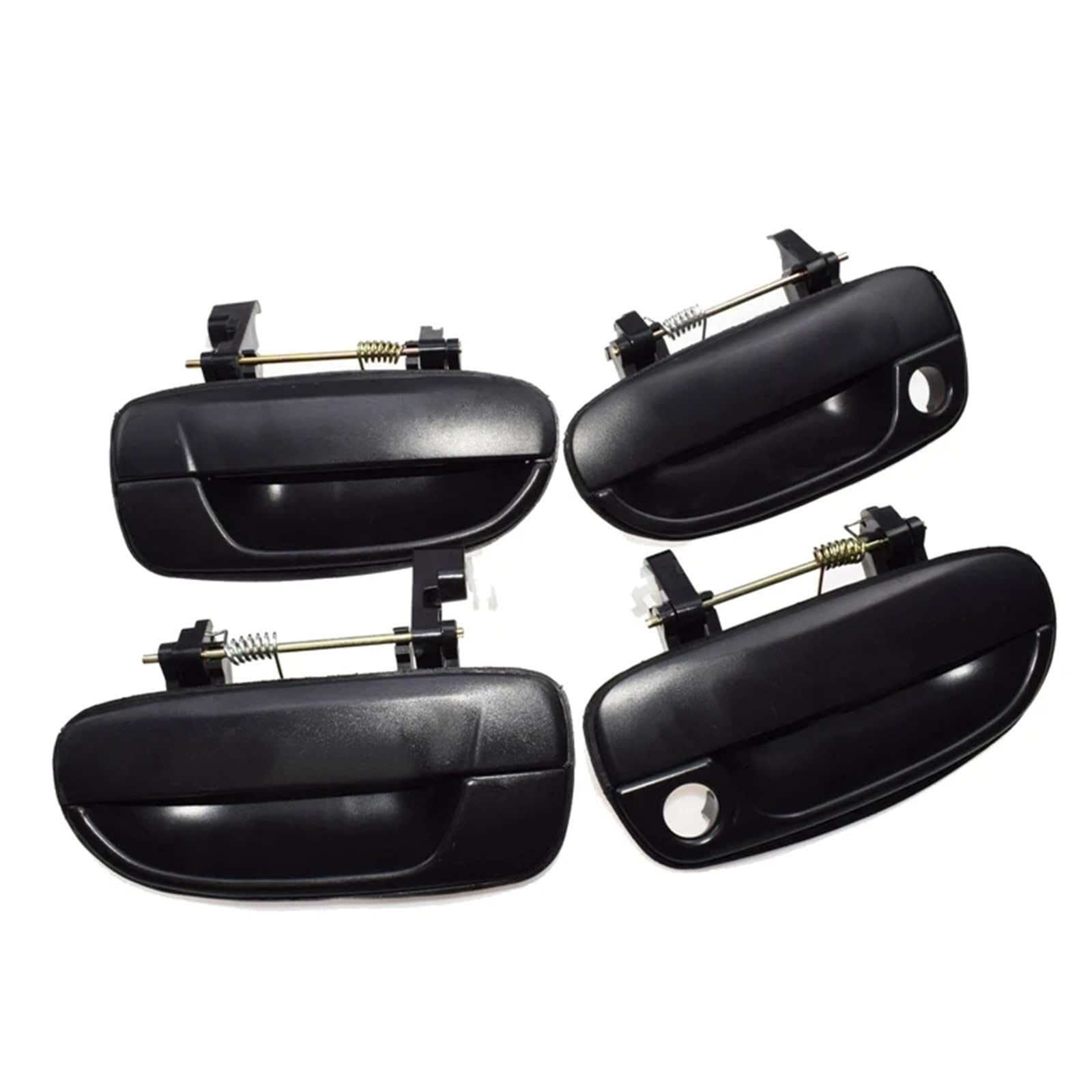 OUVECR for Hyundai for Accent 2000 2001 2002 2003 2004 2005 4PCS(Front Rear Left Right) Outer Outside Exterior Door Handle Car Outer Door Handle