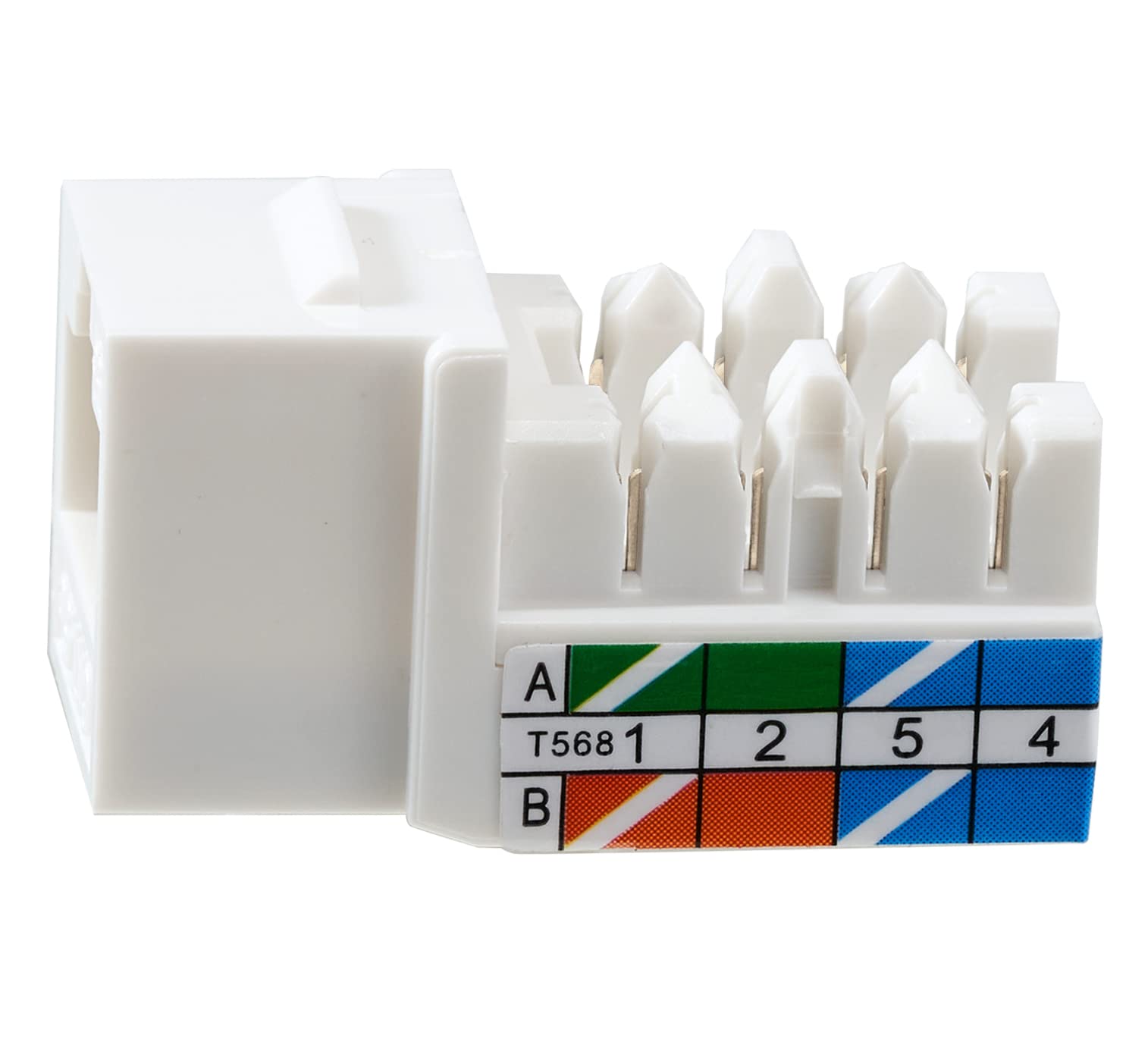 Amazon.co.jp: Tedgetal Cat6 RJ45 キーストーンジャック 25個