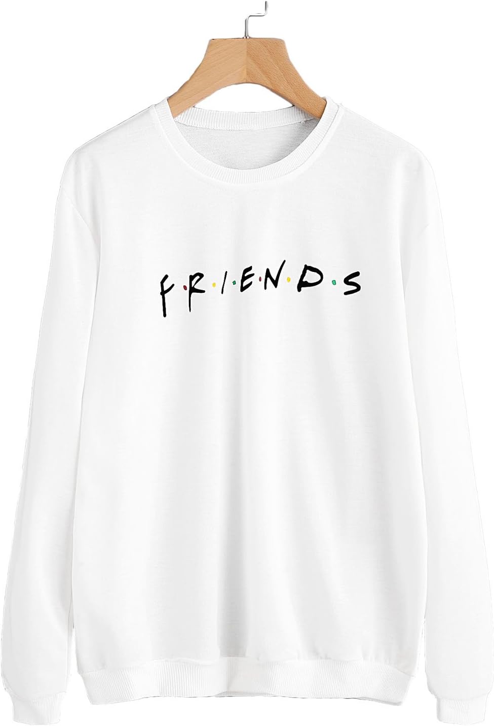 Women's Long Sleeve Sweatshirt Letter Print Lightweight Pullover Top