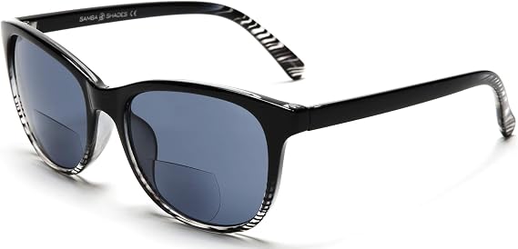 SAMBA SHADES Bifocal Built In Reading Sunglasses Fashion Readers Sun Glasses for Men and Women