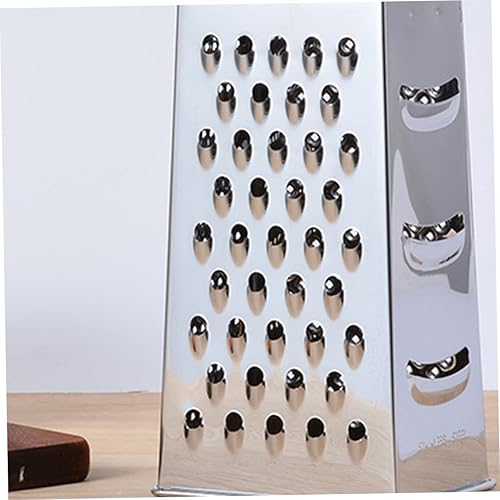 Miniatura 5 de Rallador de caja de acero inoxidable de 4 lados, rallador de cocina multiusos para queso, verduras y papas, para preparación de comidas y cocción