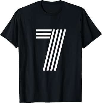 Amazon.com: Number 7 - Lucky Number Seven T-Shirt : Clothing