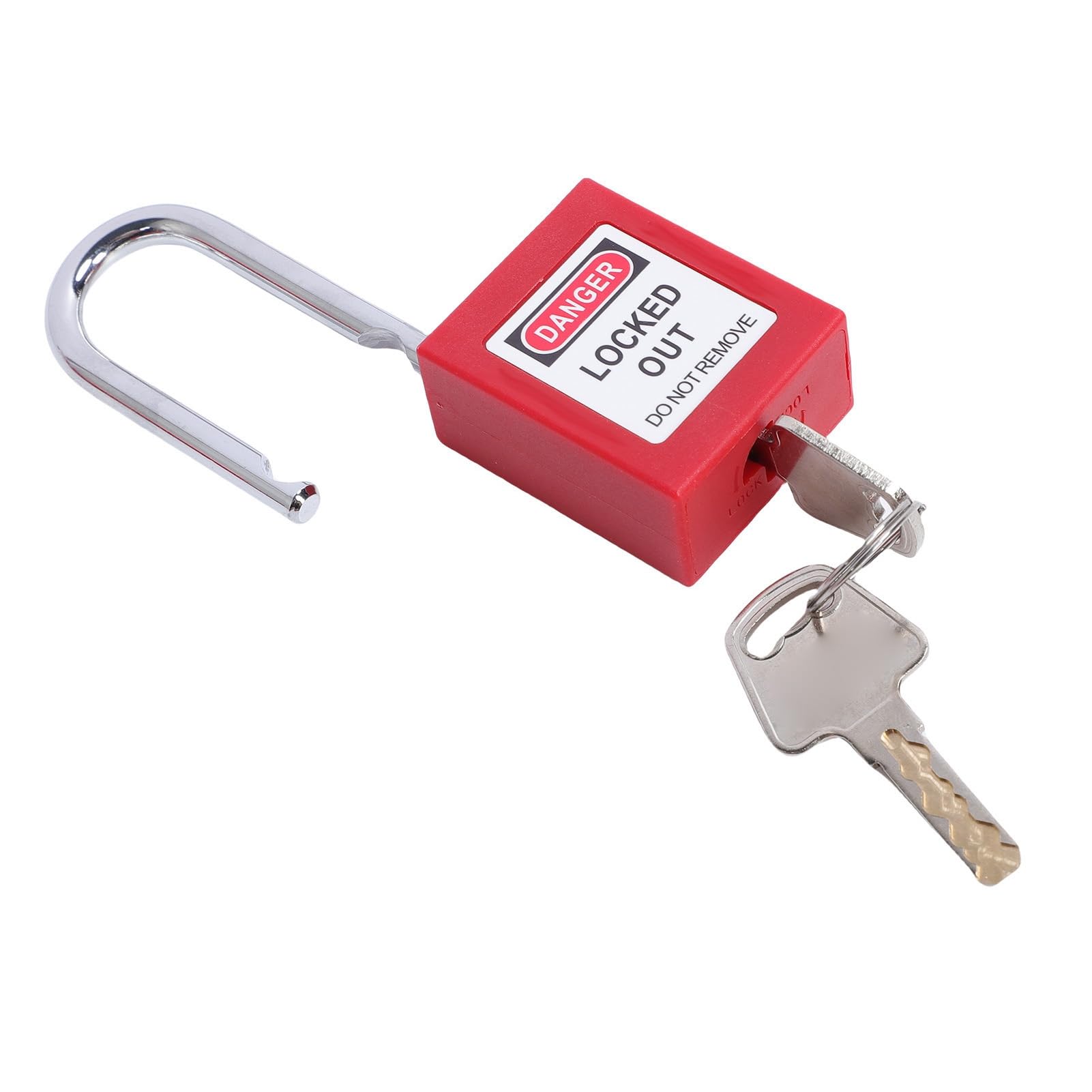 Dilwe Kit de Etiquetado de Bloqueo, Juego de 10 Candados LOTO con Cerraduras de Disyuntor y Cerrojos de Seguridad, Equipo de Seguridad Industrial Compatible con OSHA para Paneles Eléctricos y