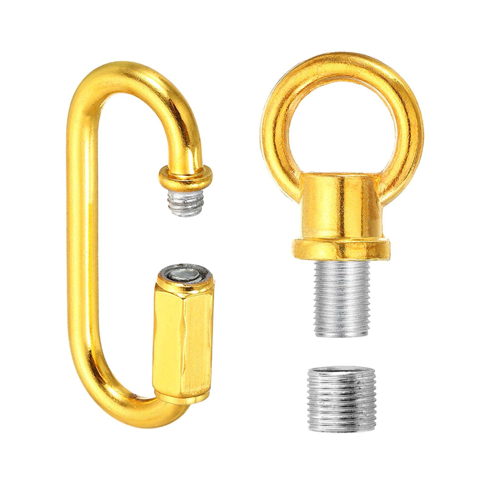 PATIKIL M10 Fine Thread Lamp Female Loop Holder with M12 Adapter Chain Quick Link
