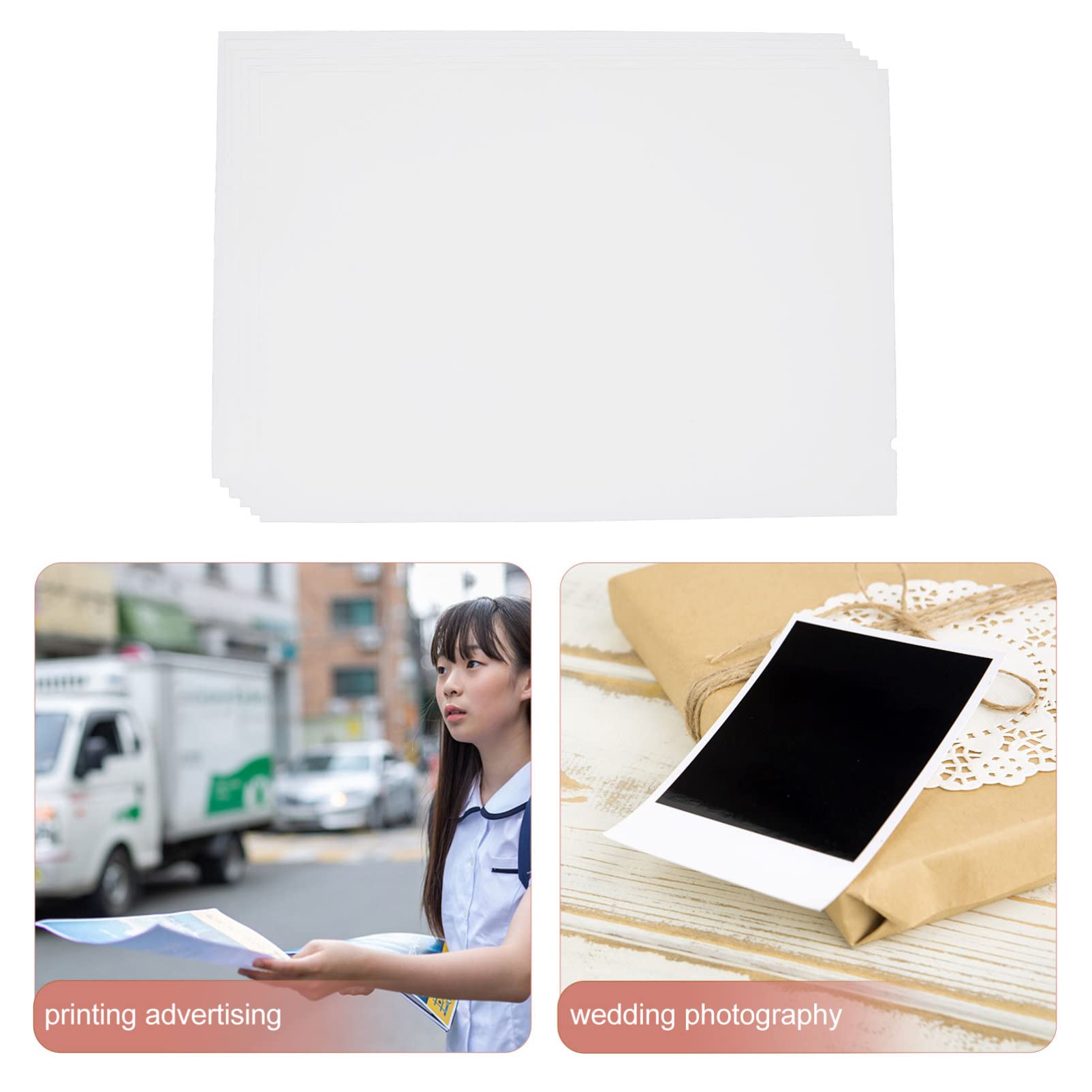 Gadpiparty 5 Set Carta Fotografica Lucida Carta Per Spray Per Fotografie Progetti Domestici E Pubblicità Spessore 10 Fogli*5