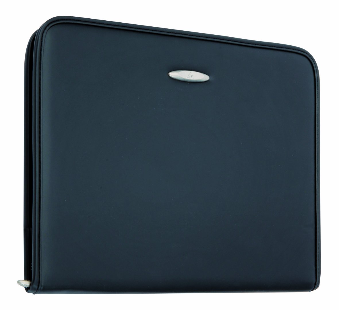 Cartella Porta Documenti Alba 2502 Con Cerniera, In PU Nero, 28x36 Cm, Con Blocco Note E Scomparti Per Biglietti E Penne