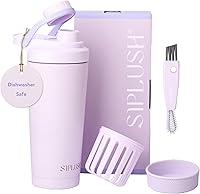 Vista 11 de Paradise Botella Batidora de 24 oz, Batidora de Proteínas de Acero Inoxidable Aislada, Apta para Lavavajillas, con Cepillo de Tapa y Funda Joshua