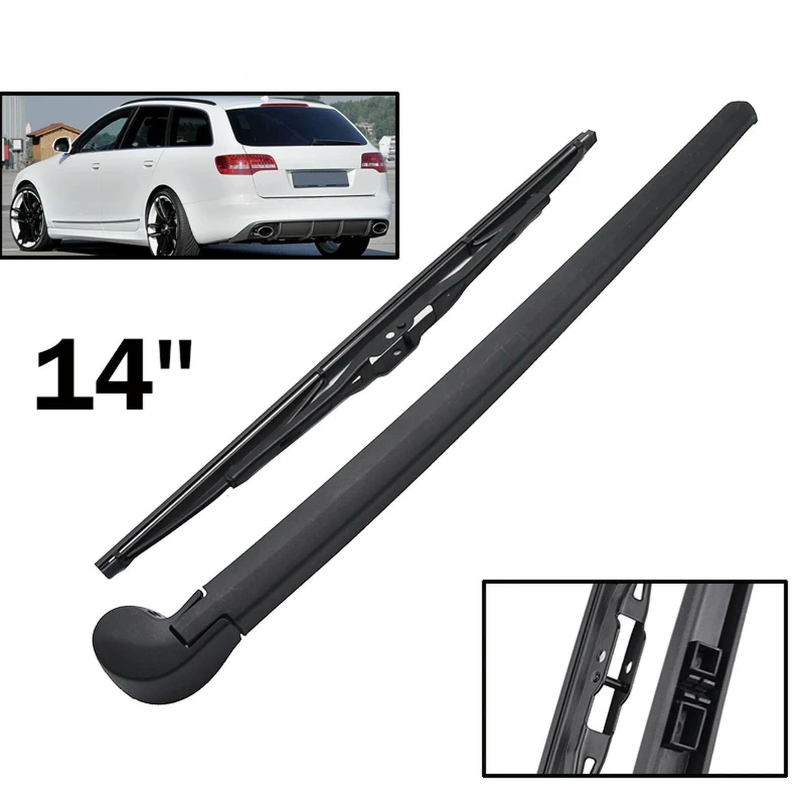 Set di spazzole tergicristallo Posteriori da 14", per Audi A6 2004-2011
