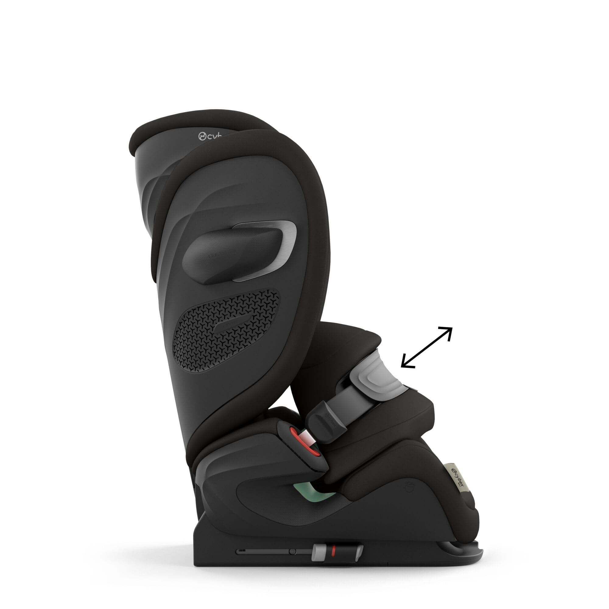 CYBEX Gold Silla de coche infantil Pallas G3 i-Size, 76-150 cm, desde aprox. 15 meses hasta aprox. 12 años (aprox. 9 a 50 kg), Magic Black