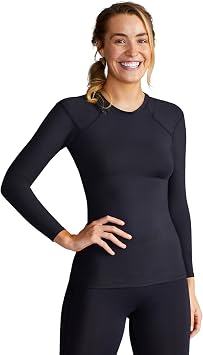 Tommie Copper Womens Pro-Grade Shoulder Support Shirt I UPF 50, Long Sleeve Compression Shirt, Upper Body & Posture Support