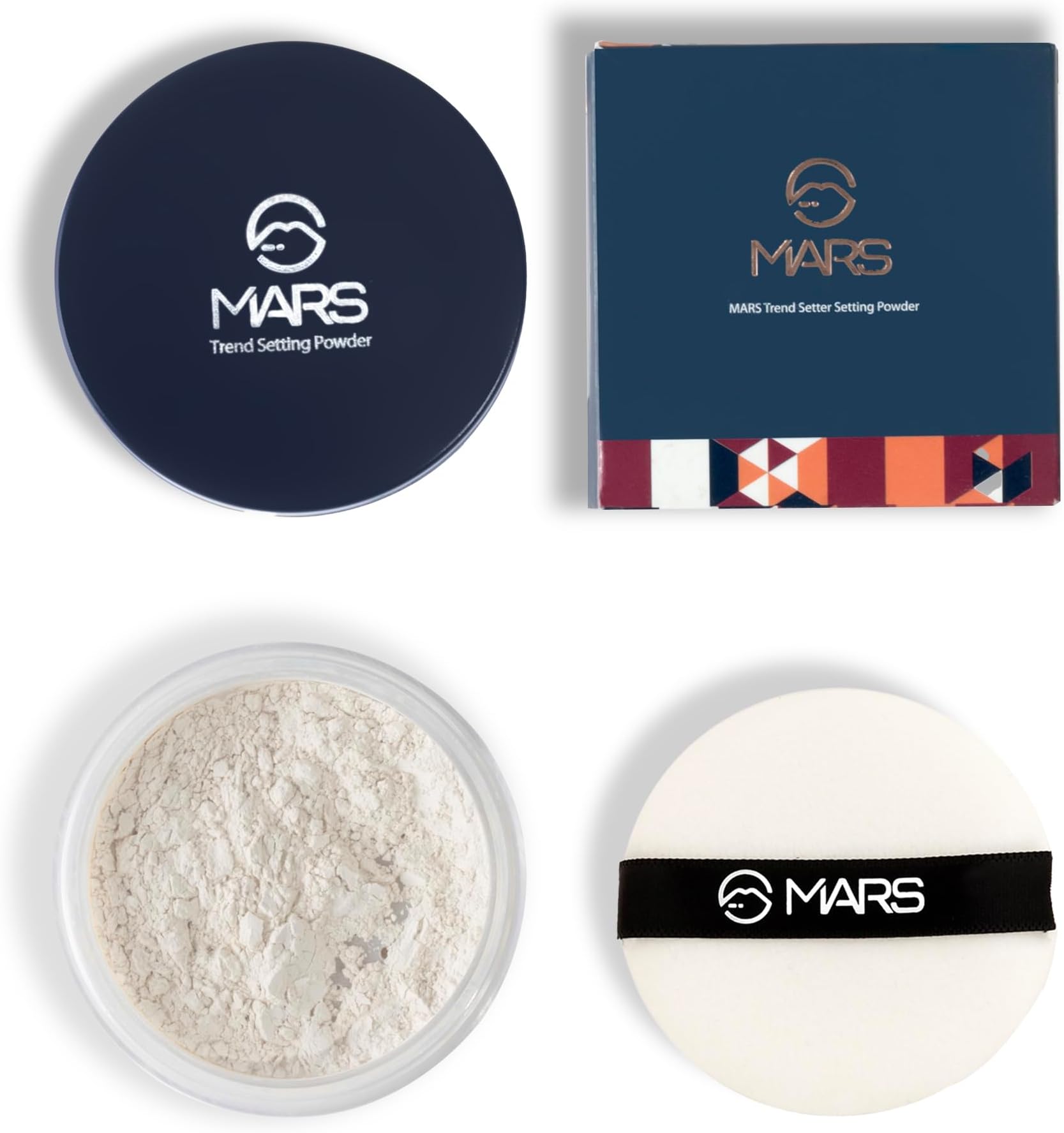 MARS Trend Setting Loose Powder | Lightweight & Long Lasting | Ultra fine Setting Powder for face Makeup (8.0 gm) (01-Matte Translucent)